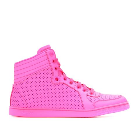 pink gucci shoes women|pink gucci sneakers high top.